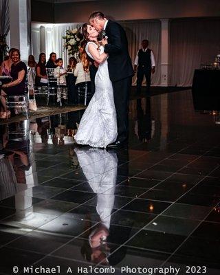 Bride and groom's first dance.