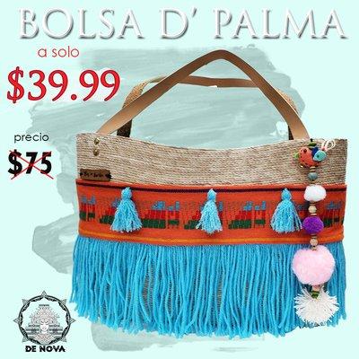 Bolsa de palma elaborada a mano en Chilapa Guerrero a solo 39.99