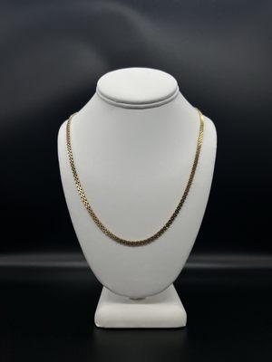 Solid 18k Jubilee link chain. 24"