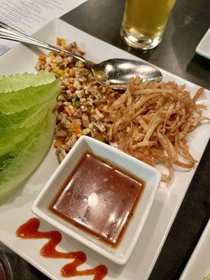 Chicken lettuce wrap