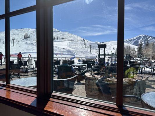 Looking toward the Dollar Mountain summit from Carol's Lodge.