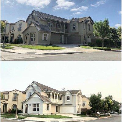 Residential Exterior painting done for a client in Chino, CA