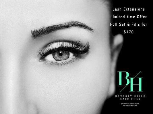 PROMOTION!!! Full set lash extensions & Fills $170  Our amazing MUA is an expert lash artist from Vegas, we got her to come out to LA.