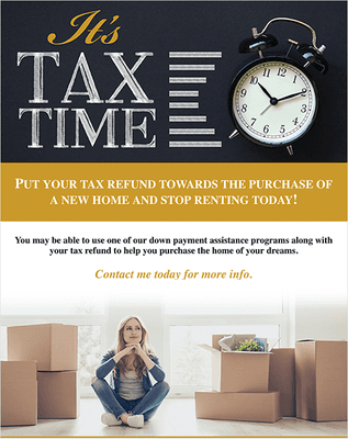 Use your tax return to purchase a home!