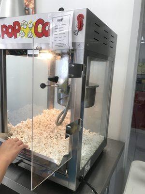 Free popcorn on Fridays