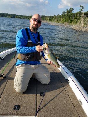 Baldy loves to fish when not crawling around in attics. He claims he doesn't get to go near enough..Not in attics, he's always in attics :)