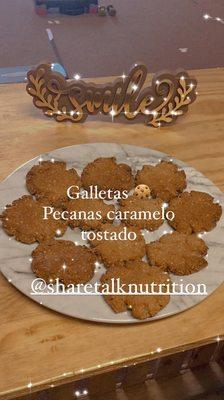 Galletas de proteína baja en grasa y azúcar altas en nutrientes