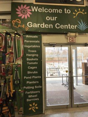 We are getting the Garden Center ready to stock