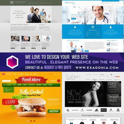 We design beautiful and elegant website with Affordable pricing and pure satisfaction. Request a FREE quote NOW! www,exagonia,com