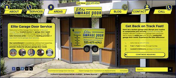 Elite Garage Door Services Commercial & residential garage door repair replacement installation & maintenance.