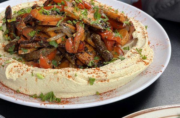 The beef hummus ghallaba was truly beautiful