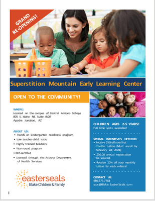 Superstition Mountain Early Learning Center