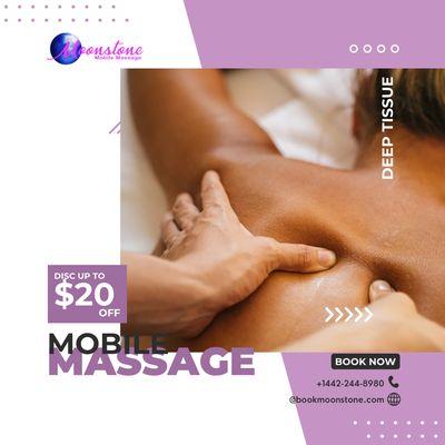 Deep tissue massage isn't just for relaxation--it's designed to target deeper layers of muscles and connective tissues.