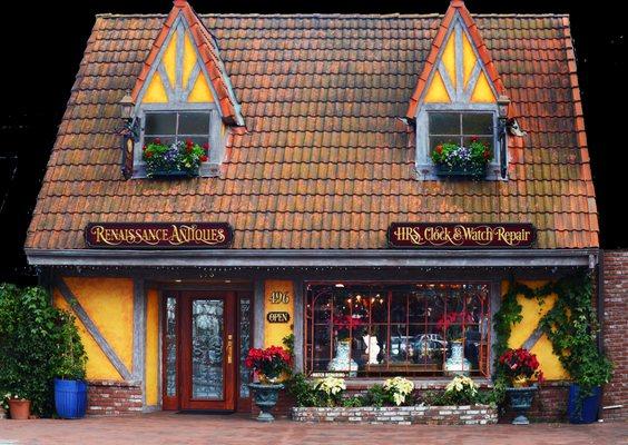 Renaissance Antique's Charming Shopfront in Solvang