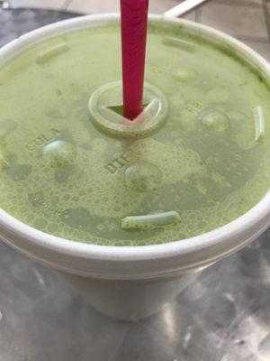 Fresh green veggie juice !