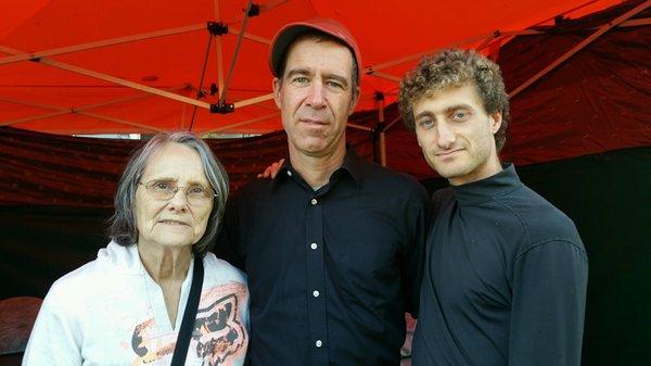 Mo, center, with Faith and Michael, in Berkeley