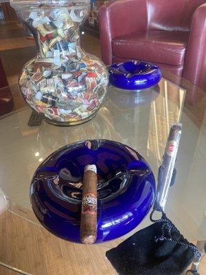 Relaxing at Puro Cigars