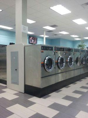 The washing machines.