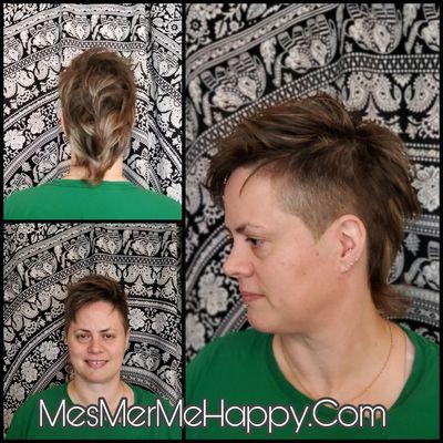 Mohawk, highlights and style. Your vision my creation. I am here to help.