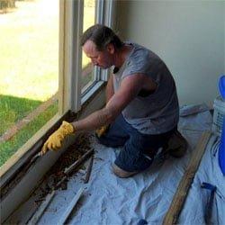 1) Large Window Repair