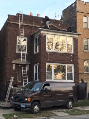 Exterior Tuckpointing and roof repair