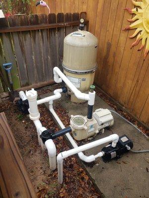 new variable speed pool pump installation