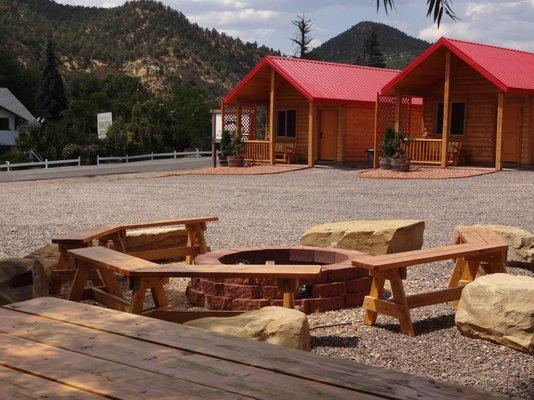 We have BBQ grills, picnic tables and a fire pit to use and enjoy in the evenings.