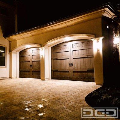 European Garage Doors w/ Custom Iron-Forged Hardware in Newport Beach, CA by Dynamic Garage Door!