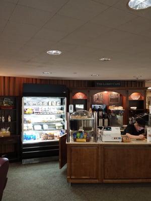 The Lobby Cafe.  Nice little set up with coffee and sundries