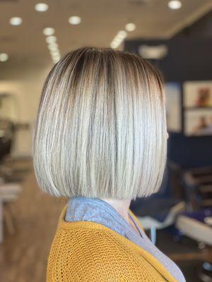 Beautiful blonde bob