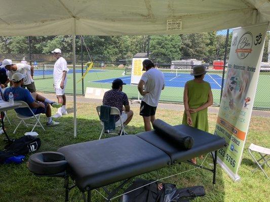 Massages at local fundraiser