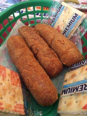 Ham croquetas - kind of stale