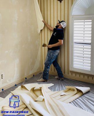 A Preview In Hudson Oaks.
Wallpaper Removal 
Primed & Sealed
Texture Matched 
Professionally Painted