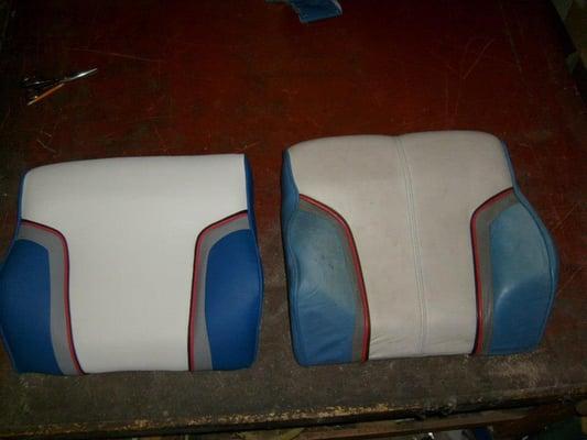 Bayliner seat, after and before