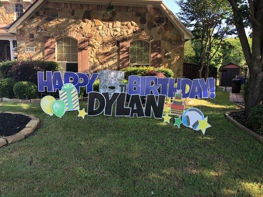 Birthday Yard Sign Keller