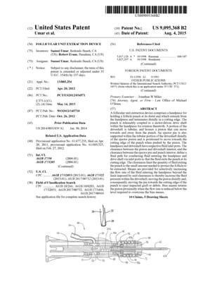 A patent for a follicle extraction device.