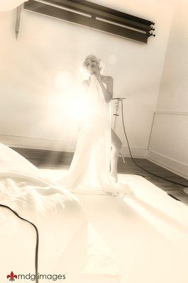 Themed Boudoir - Marilyn Monroe - White Sheet Set