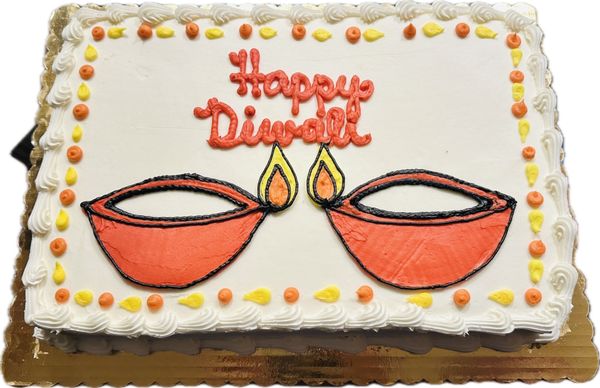 Happy Diwali! (Half-Sheet Confetti Cake)