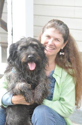 Pat Miller and her dog Bonnie - one of the first 23 teams in the world to earn a Rally title.