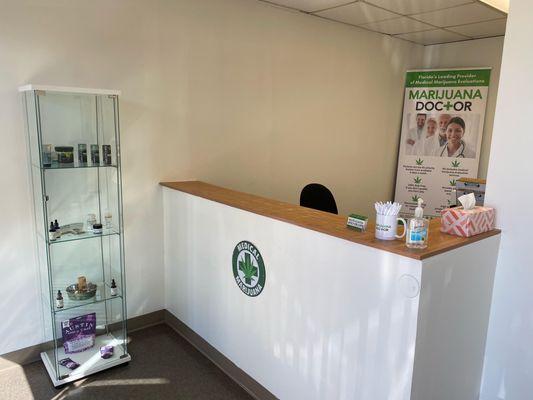 Marijuana Doctor Jacksonville Beach front desk