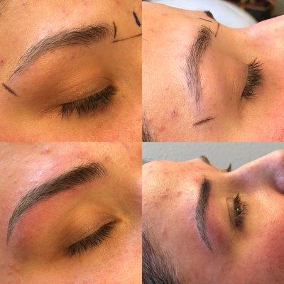 Microblading before and after