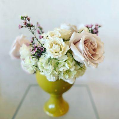 Hydrangea, Quicksand roses, Spray roses