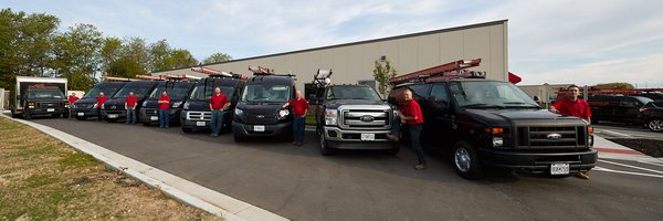 Our team members going to a service job in our Buckner's trucks!