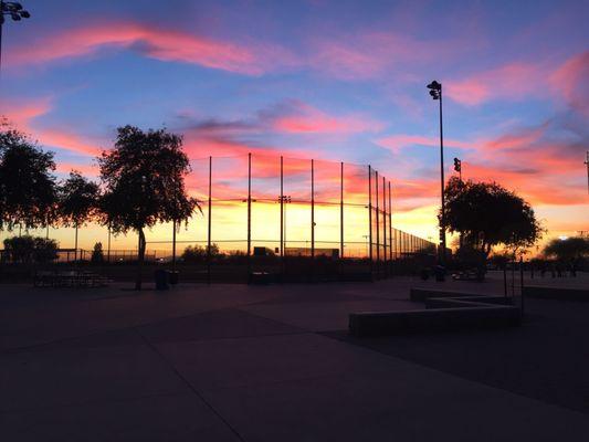 One of the nicest sunsets you'll ever see in Phoenix.