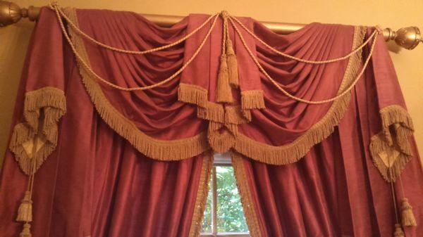 We specialize in onsite drapery, blind, shade cleaning. Yes, these complex drapes were perfectly cleaned, deodorized and dried in one hour!