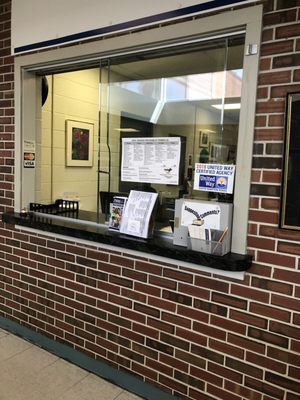 The check in window