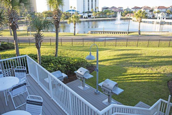 New grilling area at The Terrace at Pelican Beach