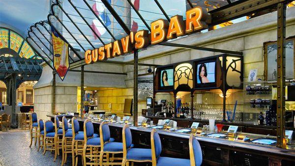 Interior of Gustav's Bar in Paris Las Vegas.