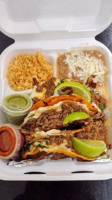 Wow!! These Quesa tacos are legit!!! Flavorful and juicy! . Stop by for some great food.  You won't regret it!