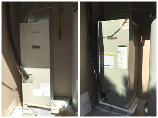 Before and After of a split system install